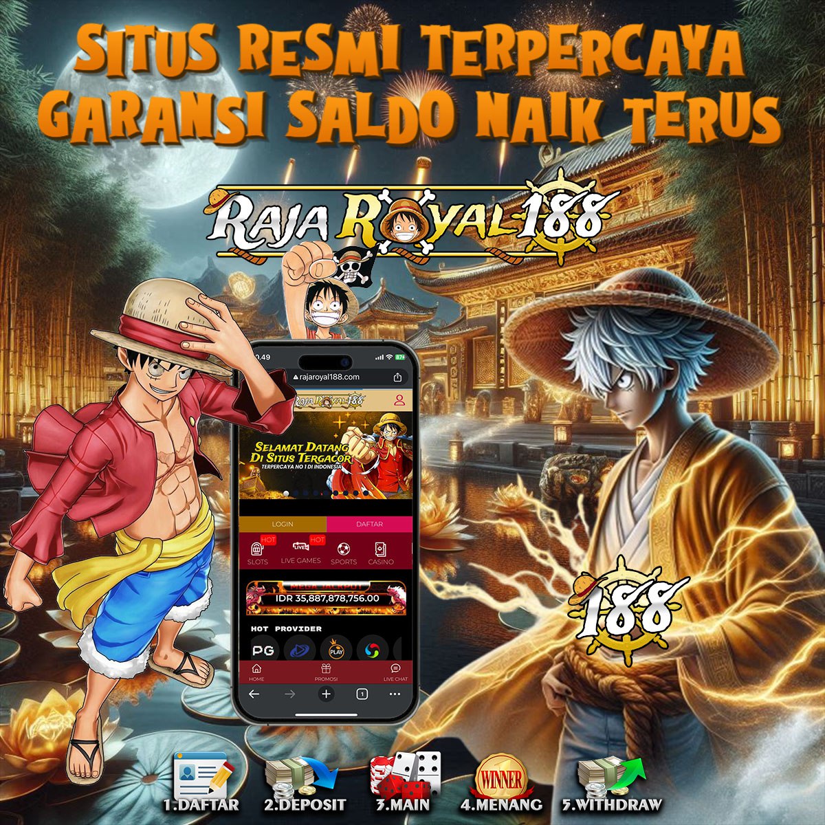 RAJAROYAL188: Raja Situs Judi Slot Online Terpercaya Gacor Slot88 Resmi Hari Ini